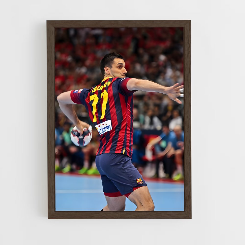 Poster Lancer Coloré – affiche Handball (vue 5)